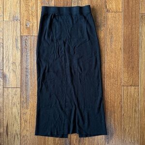 Rachel Roy Black Midi Knit Skirt
